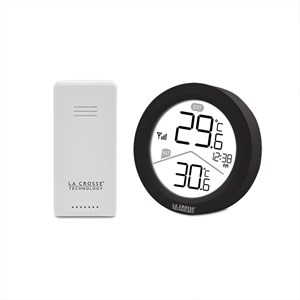 Station de température min max noire