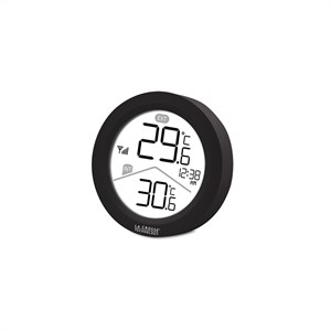 Station de température min max noire