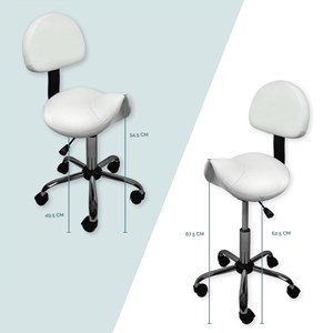 Tabouret ergonomique avec dossier