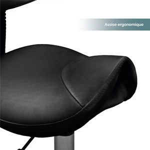 Tabouret ergonomique avec dossier