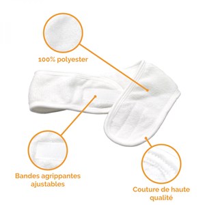 Lot de 3 bandeaux de maquillage