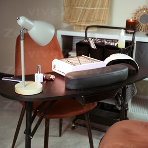 Table de manucure pliante avec tiroir