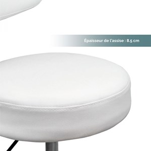 Tabouret rond à roulettes