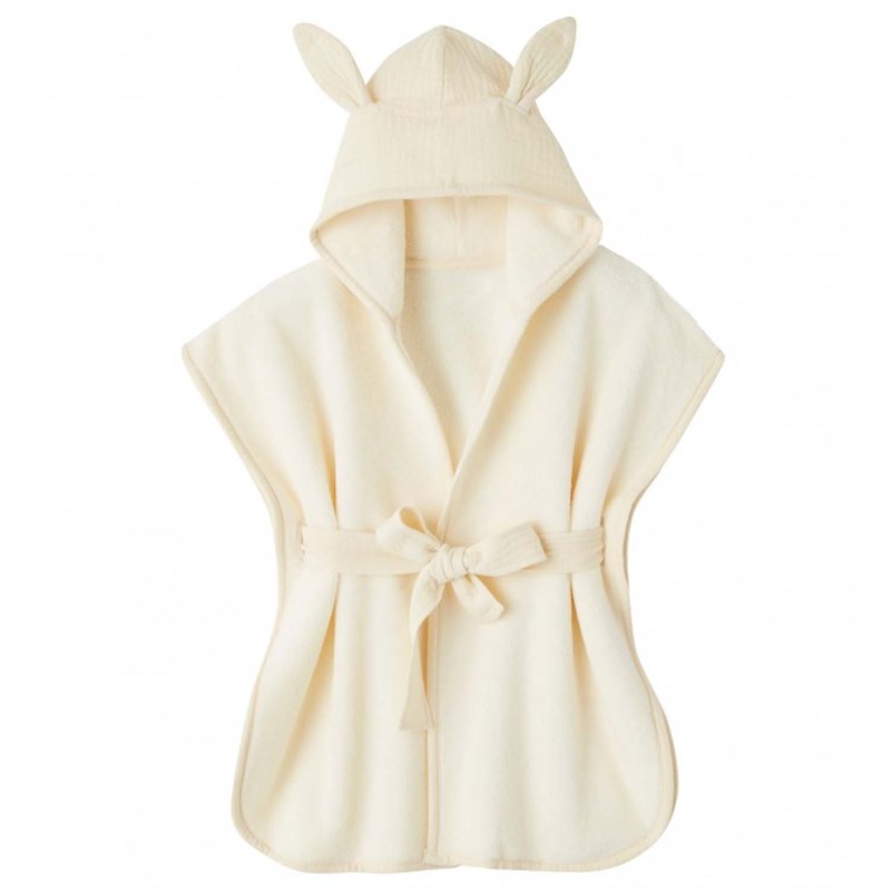 Peignoir bébé enfant capuche bambou
