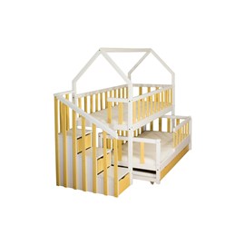 Lit gigogne cabane 80x180cm et 80x160cm