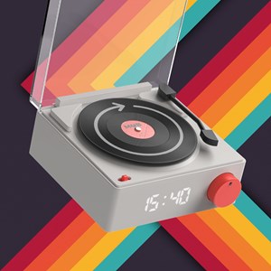 Enceinte & réveil vs-80 - gris