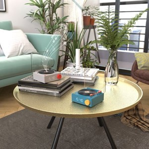 Mob - enceinte bluetooth vs-80 rétro avec réveil