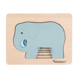 Puzzle animal éléphant en bois