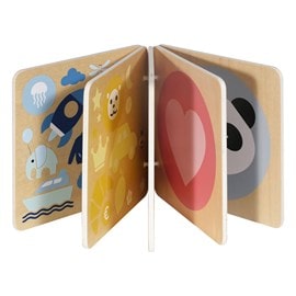 Livre d'éveil en bois