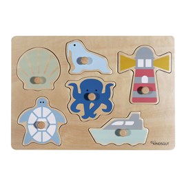 Puzzle à encastrer océan en bois