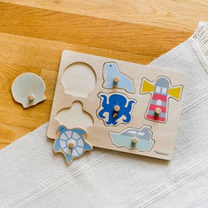 Puzzle à encastrer océan en bois Bois