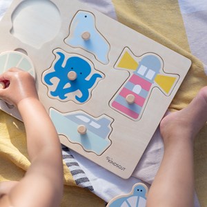 Puzzle à encastrer océan en bois Bois