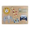 Puzzle à encastrer safari en bois Jaune