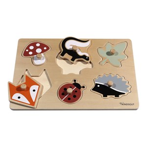 Puzzle à encastrer forêt en bois Transparent