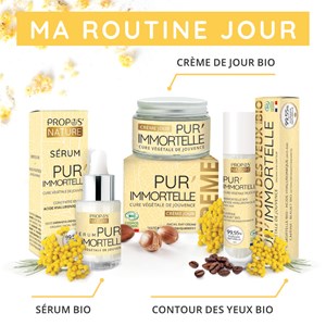 3 soins cosmétiques pur'immortelle - routine jour