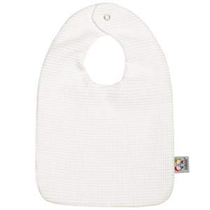 Bavoir en coton nid d'abeille écru dès
