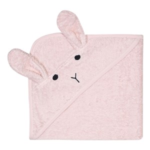 Cape de bain lapin rose pâle