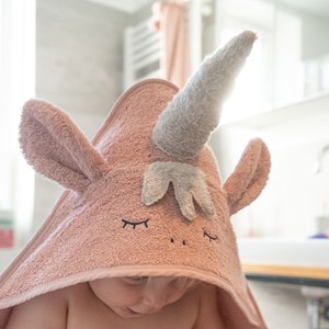 Cape de bain licorne