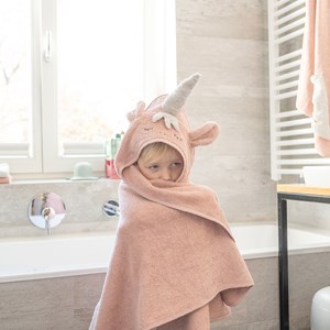 Cape de bain licorne