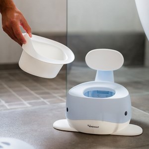 Pot bébé baleine bleu clair