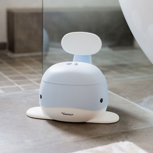 Pot bébé baleine bleu clair