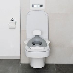 Réducteur de toilette baleine gris foncé