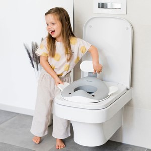 Réducteur de toilette baleine gris foncé