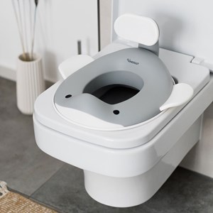 Réducteur de toilette baleine gris foncé