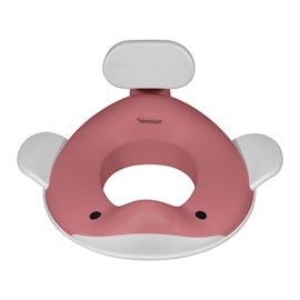 Réducteur de toilette baleine rose foncé