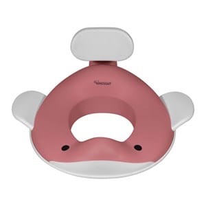 Réducteur de toilette baleine vieux rose