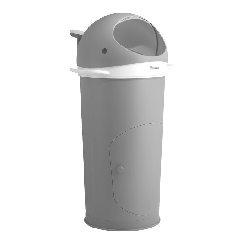 Poubelle à couches baleine gris foncé