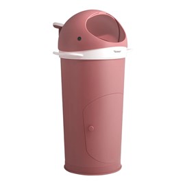 Poubelle à couches baleine rose foncé