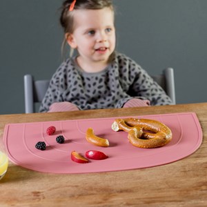 Set de table arc-en-ciel rose foncé