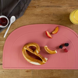 Set de table arc-en-ciel rose foncé