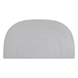 Set de table arc-en-ciel gris clair