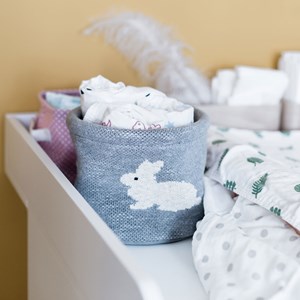 Petit panier de rangement lapin