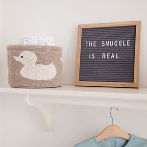 Petit panier de rangement canard