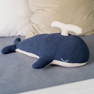 Doudou peluche baleine