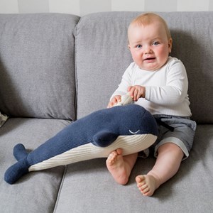 Doudou peluche baleine