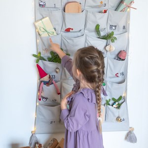 Calendrier de l'avent en coton