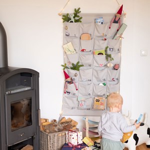 Calendrier de l'avent en coton