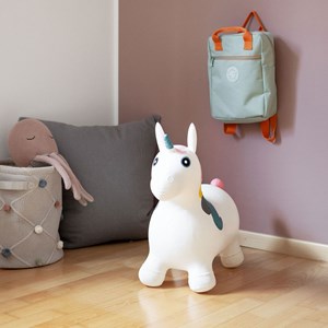 Animal sauteur gonflable licorne