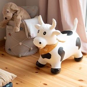 Animal sauteur gonflable vache