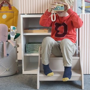Marchepied enfant en bois sable