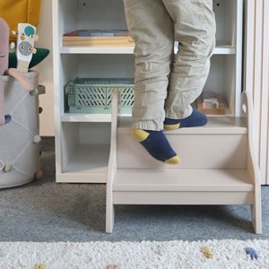 Marchepied enfant en bois sable