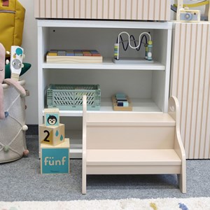 Marchepied enfant en bois sable