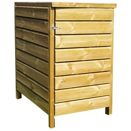 Cache poubelle en bois m neston