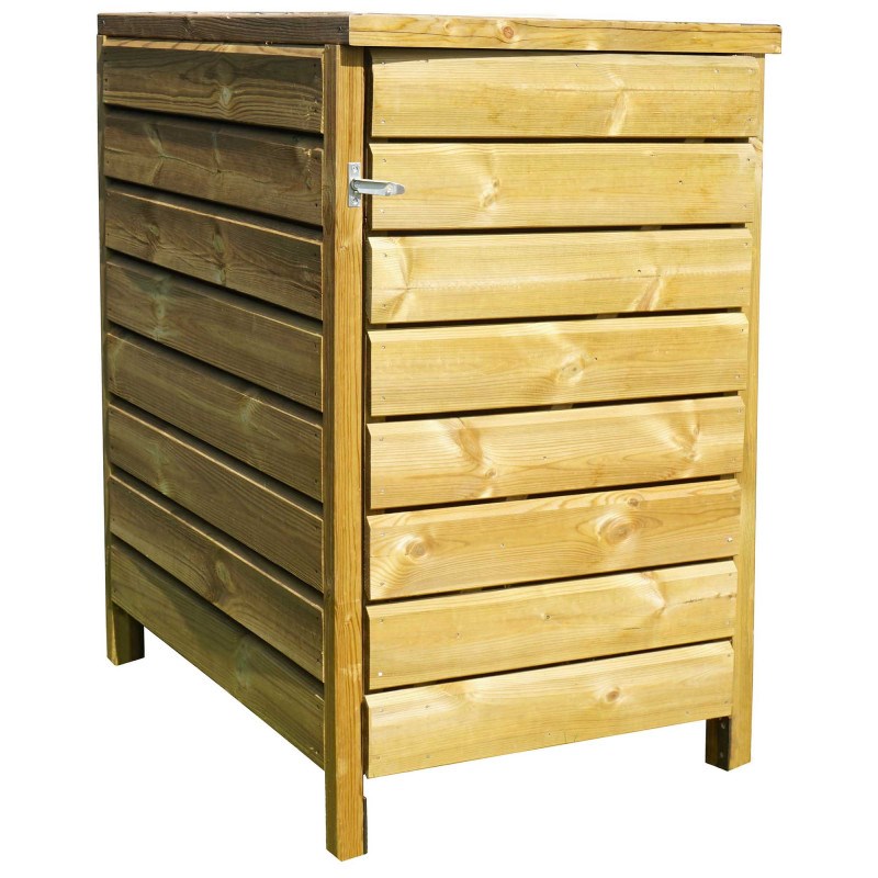 Cache poubelle en bois m neston