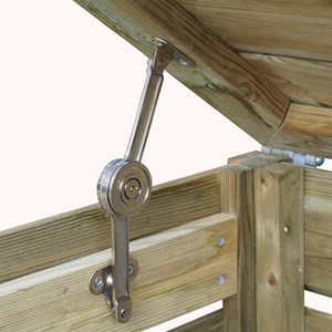 Cache poubelle en bois m neston