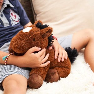 Peluche bouillotte poney